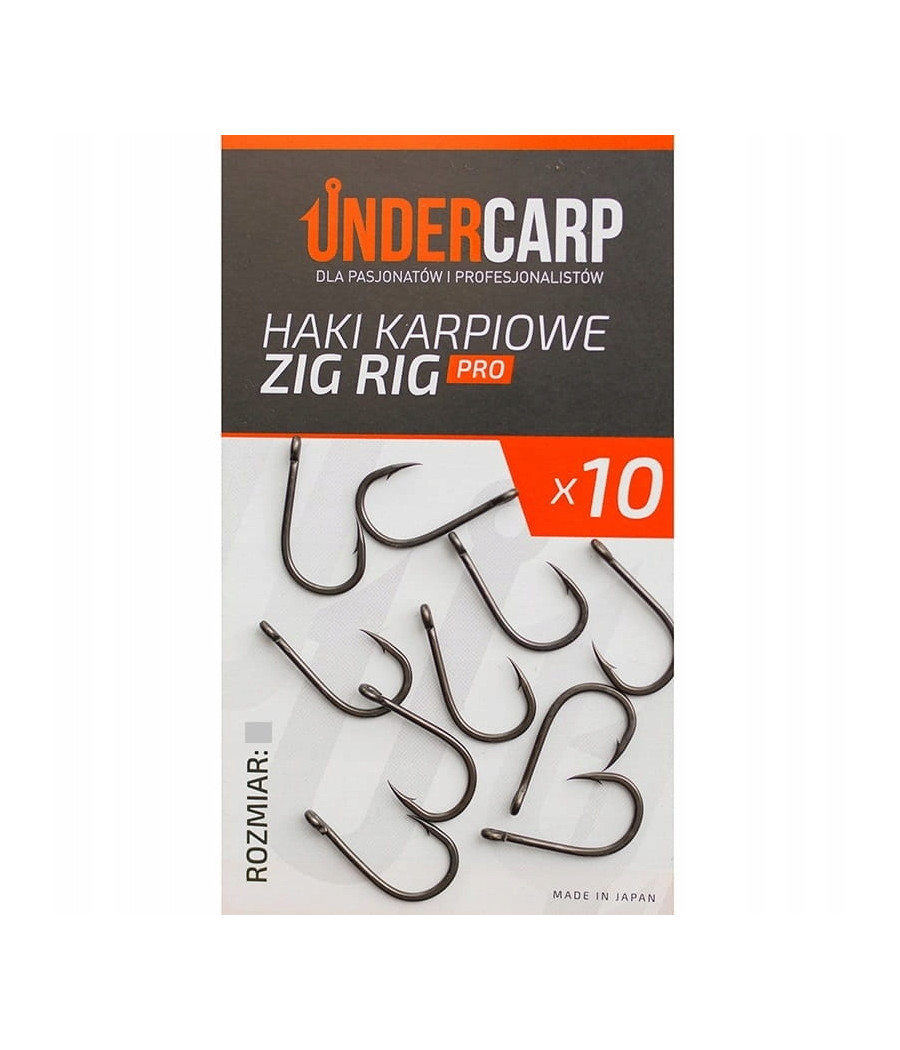 UNDERCARP Haki Karpiowe Zig Rig PRO rozm 4 UNDERCARP Haki Karpiowe Zig Rig PRO rozm 4