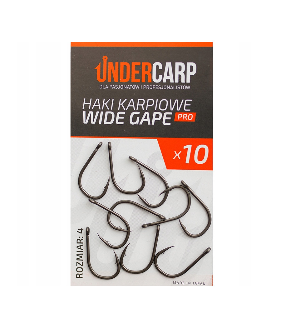 Haczyki Karpiowe Haki UNDERCARP WIDE GAPE PRO 4 10x