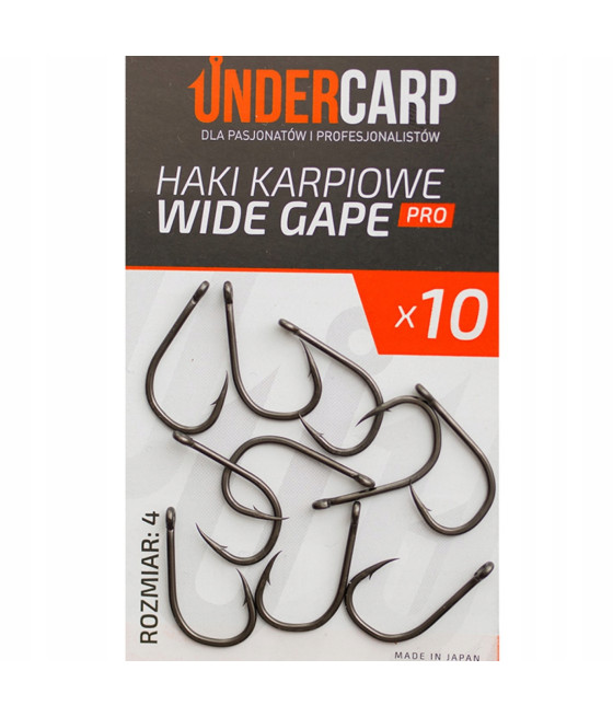Haczyki Karpiowe Haki UNDERCARP WIDE GAPE PRO 4 10x