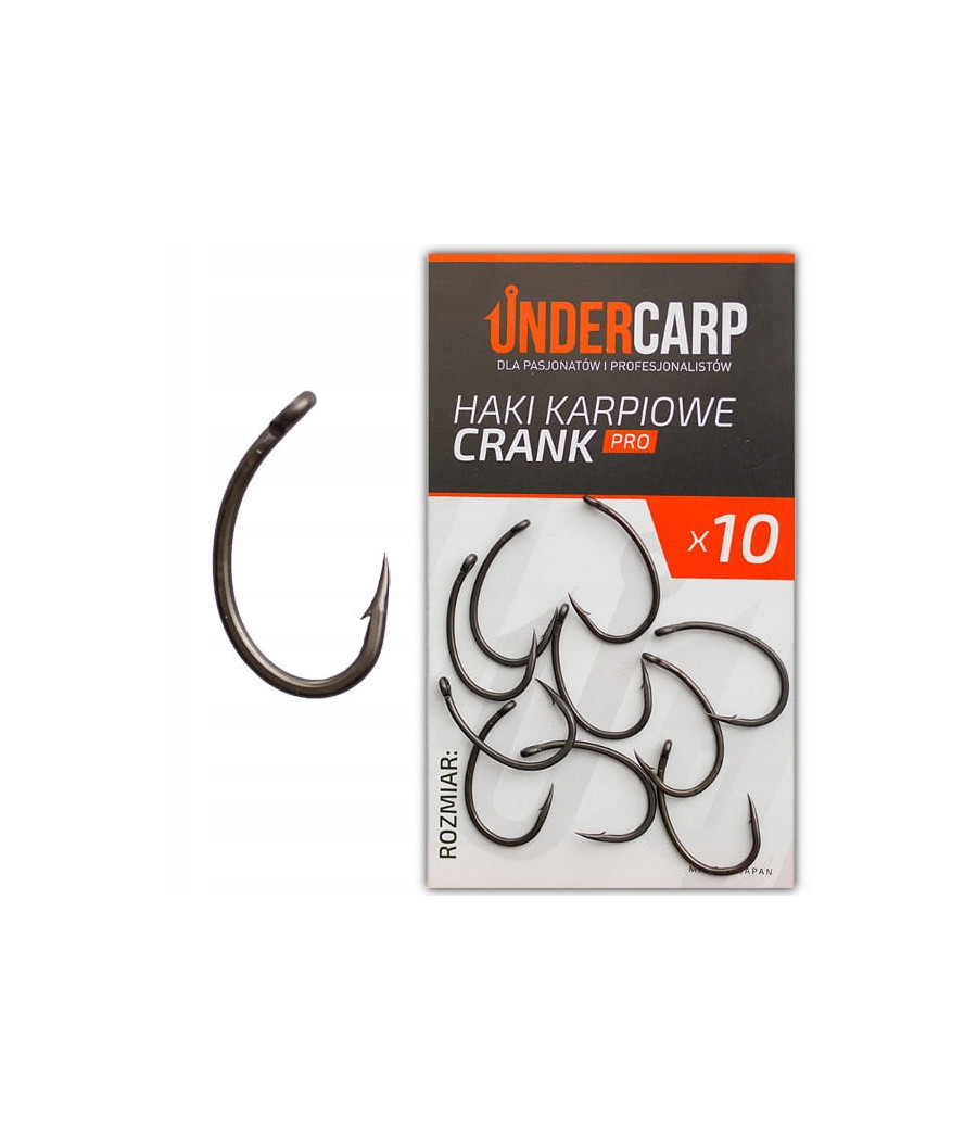 Haczyki Karpiowe Haki UNDERCARP CRANK PRO 4 10x Haczyki Karpiowe Haki UNDERCARP CRANK PRO 4 10x
