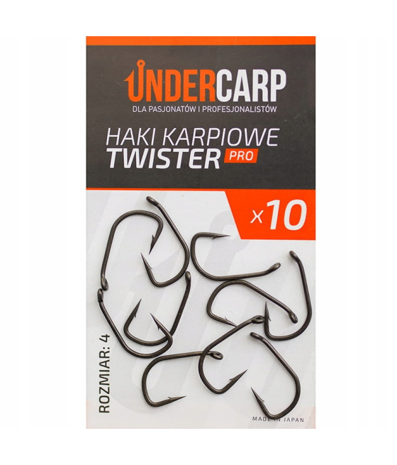 Undercarp Haki Karpiowe Twister PRO rozmiar 4