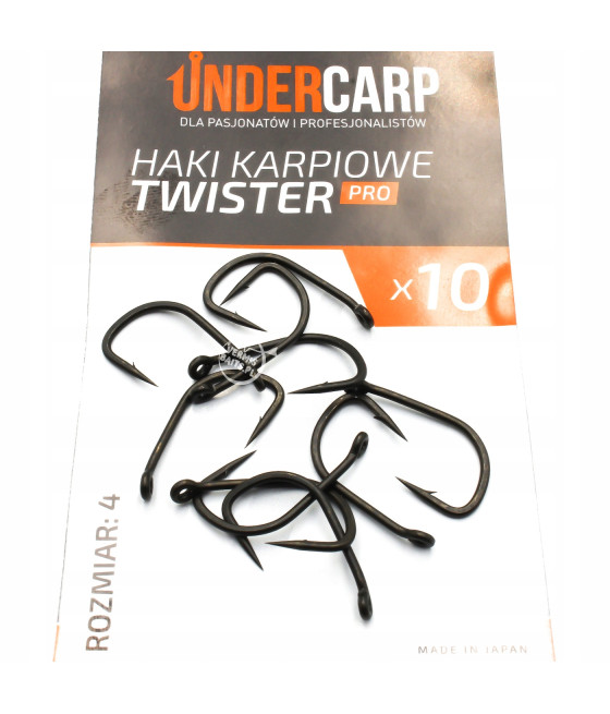 Undercarp Haki Karpiowe Twister PRO rozmiar 4