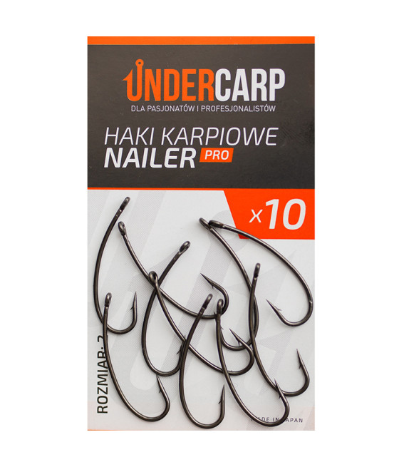 Haki Karpiowe - NAILER - PRO - UNDERCARP rozm.2