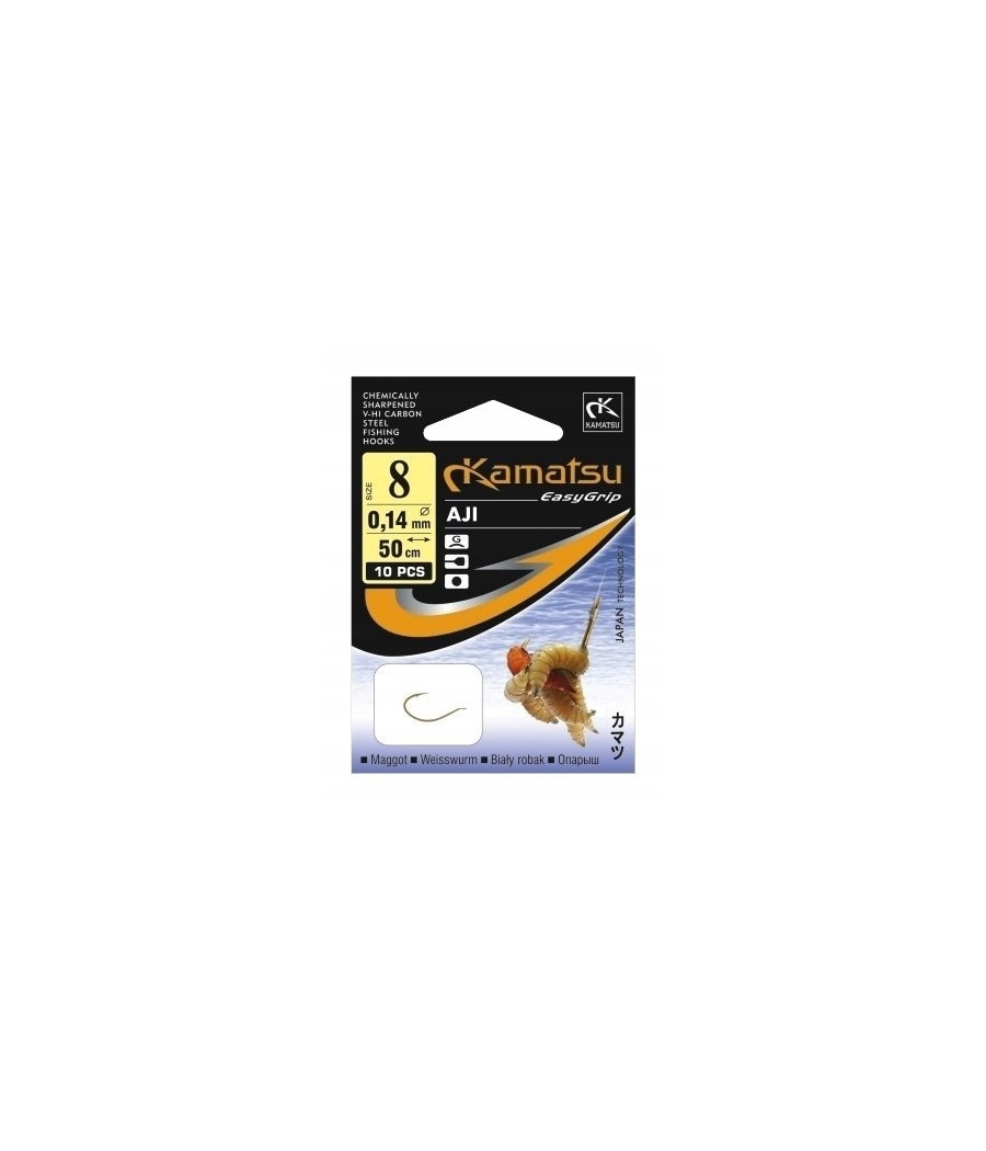 KAMATSU 50 AJI ROBAK BIAŁY 5207 8GŁ PRZYPON KONGER KAMATSU 50 AJI ROBAK BIAŁY 5207 8GŁ PRZYPON KONGER