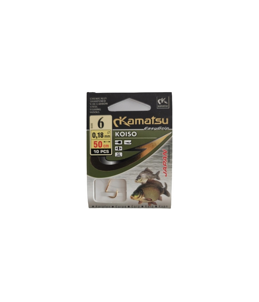 KAMATSU 50 KOISO KARP 5204 6GŁ PRZYPON KONGER KAMATSU 50 KOISO KARP 5204 6GŁ PRZYPON KONGER