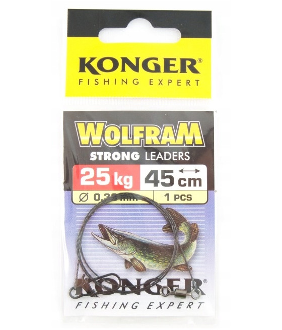 Przypon konger przypon na szczupaka suma wolfram 25 kg 45 cm