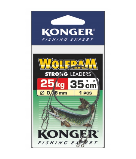 Przypon Konger wolfram 25 kg 35 cm