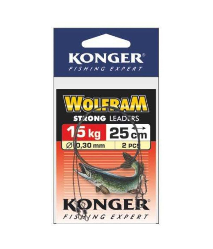 Przypon Konger wolfram 15 kg 25 cm Przypon Konger wolfram 15 kg 25 cm
