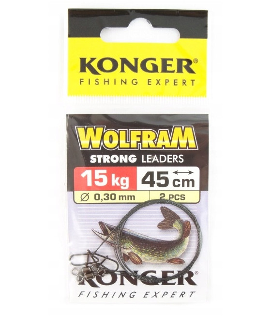 Przypon Konger wolfram 15 kg 25 cm