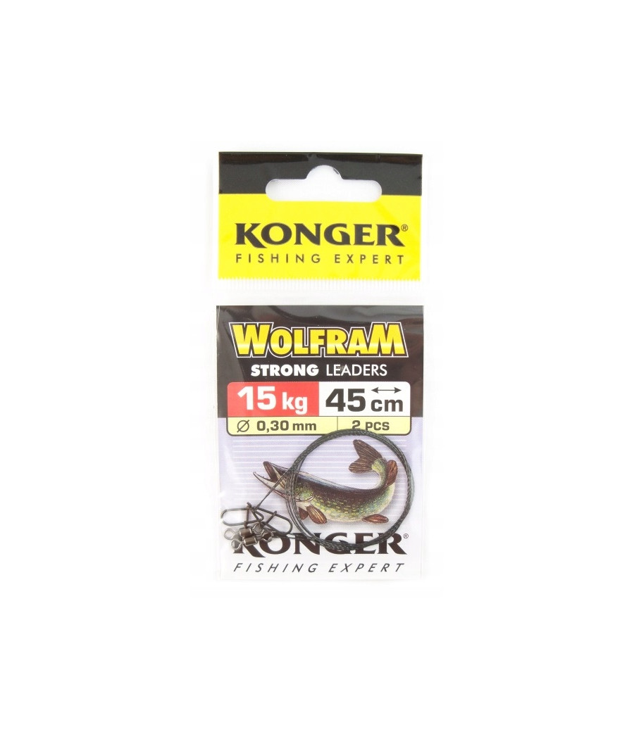 Przypon Konger wolfram 15 kg 25 cm