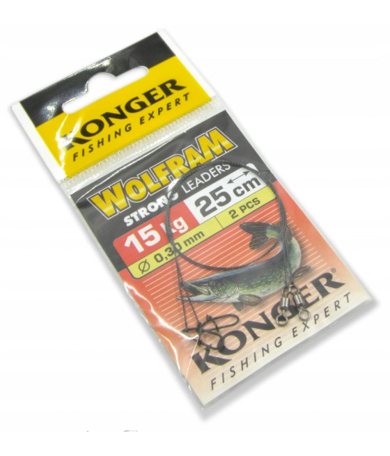 Przypon Konger wolfram 15 kg 25 cm