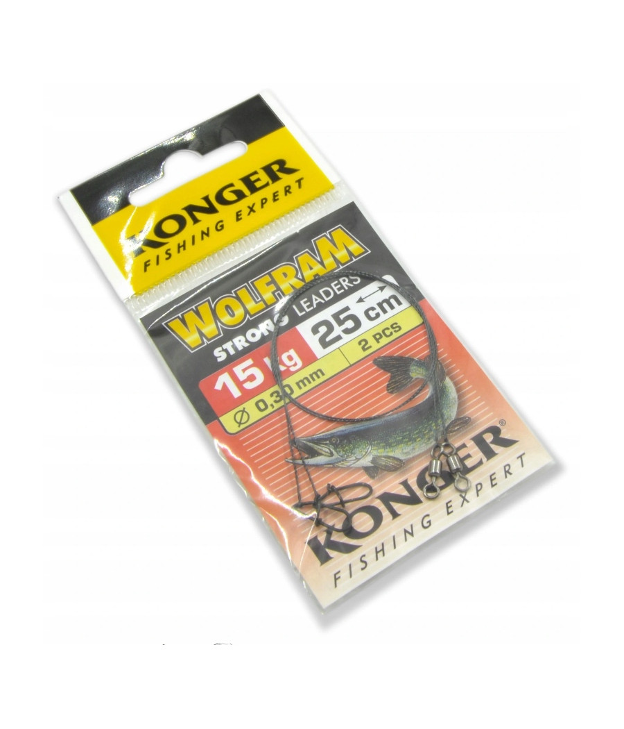 Przypon Konger wolfram 15 kg 25 cm