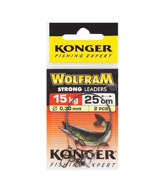 Przypon Konger wolfram 15 kg 25 cm