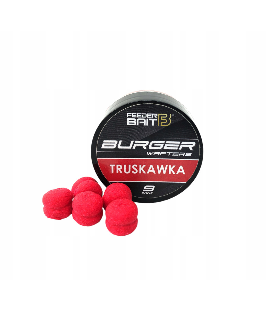 Feeder Bait Burger Wafters 9mm Truskawka Feeder Bait Burger Wafters 9mm Truskawka