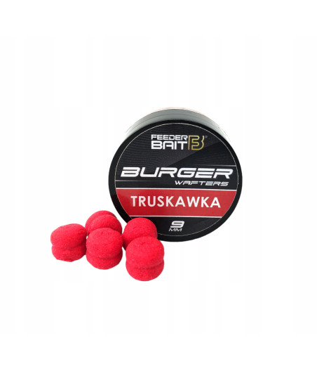 Feeder Bait Burger Wafters 9mm Truskawka