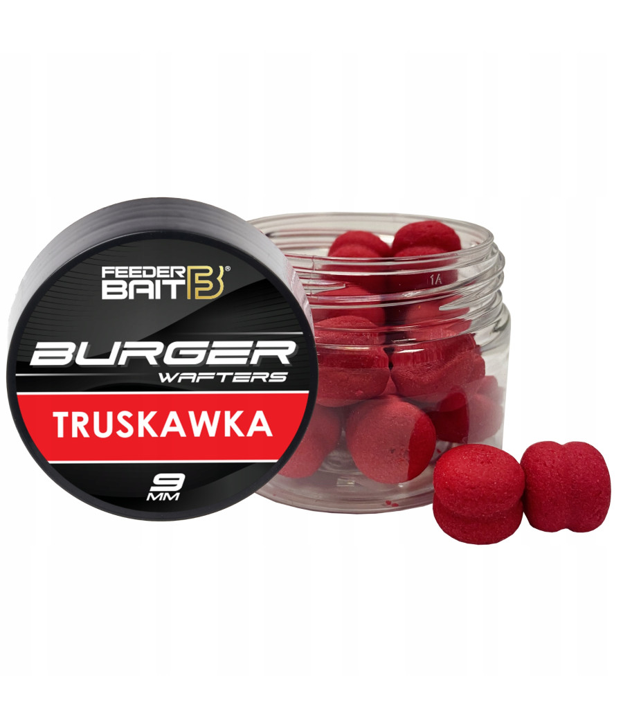 Feeder Bait Burger Wafters 9mm Truskawka