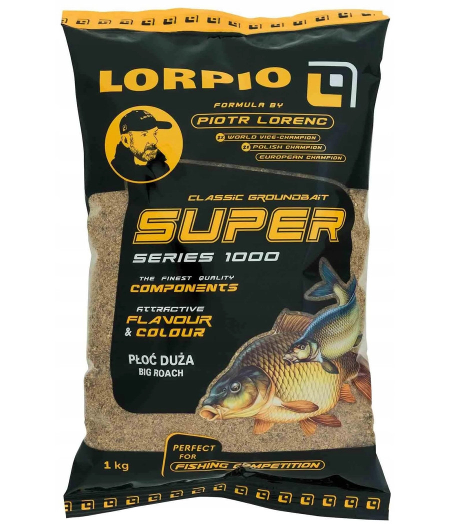 Zanęta Lorpio Super Płoć Duża 1kg Zanęta Lorpio Super Płoć Duża 1kg