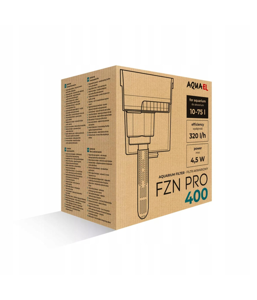 Aquael FZN PRO 400 Filtr zewnętrzny kaskadowy 320l/h do akwarium