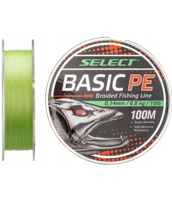 Select Basic PE 150m 0,18mm 9.9kg Light Green