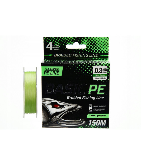 Plecionka SELECT Basic PE Light GREEN 0,12mm/5,6kg/150m IBIS-GEAR