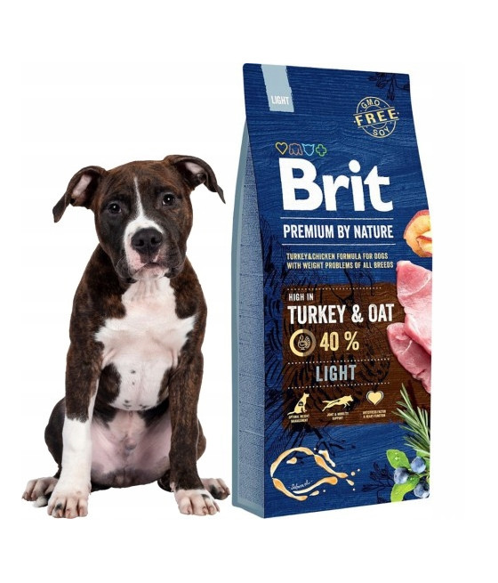 Brit Premium By Nature Light Turkey&Oat Sucha Karma dla Psa 3kg