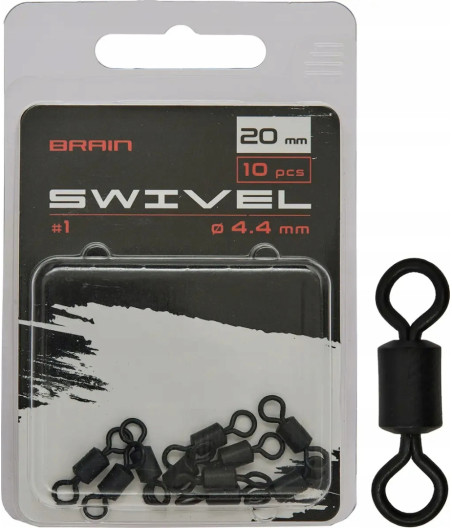 Krętlik rolkowy Brain Swivel roz. 1 20mm 10szt
