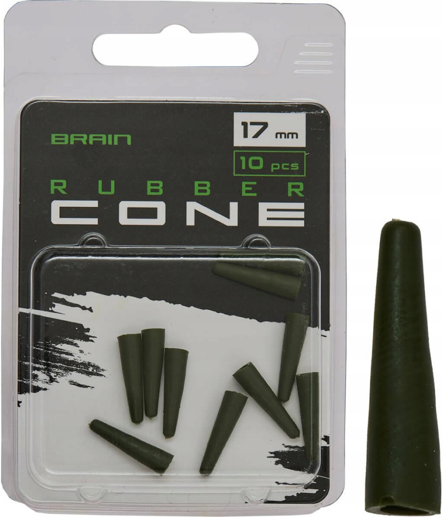Łącznik gumowy Brain Rubber Cone Zielony 17mm 10szt Łącznik gumowy Brain Rubber Cone Zielony 17mm 10szt