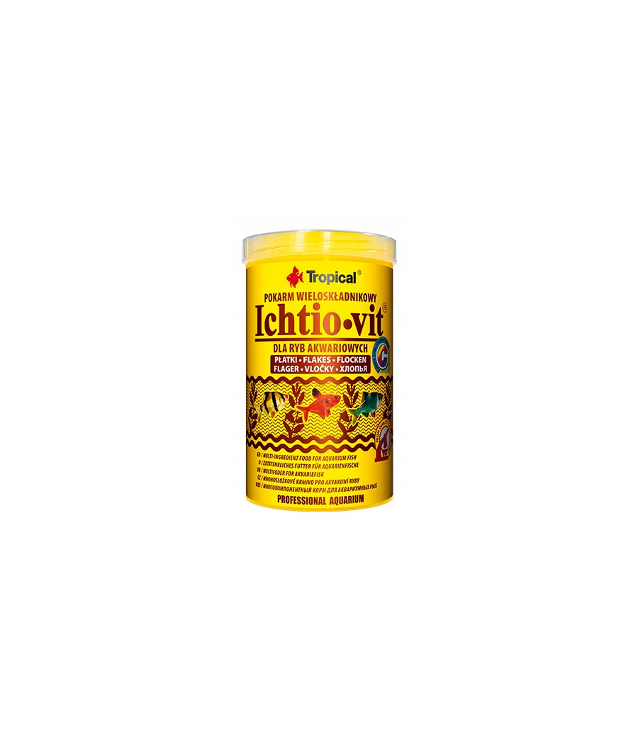 TROPICAL Pokarm dla ryb akwariowych wielosk. 50g Ichtio-Vit
