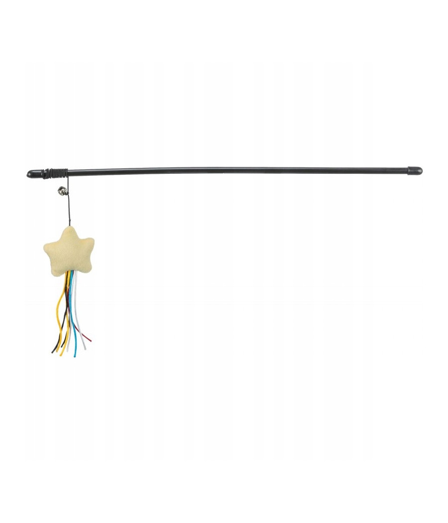 Trixie, Wędka dla kota, z gwiazdką, plastik/plusz, 46 cm, z kocimiętką