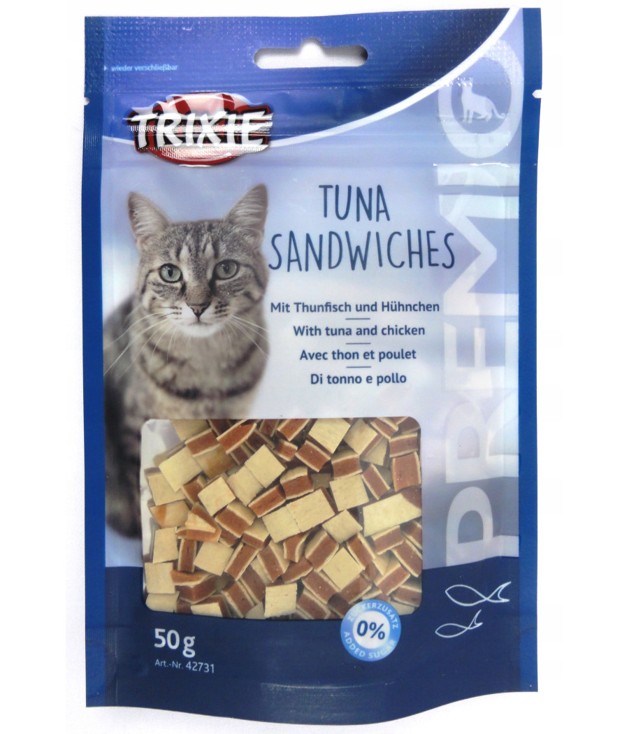 TRIXIE Premio kanapki z tuńczykiem dla kota 50g TRIXIE Premio kanapki z tuńczykiem dla kota 50g