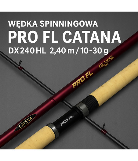 Wędka spinningowa 2.40 m 10-30 g PRO FL Catana DX - celna i czuła