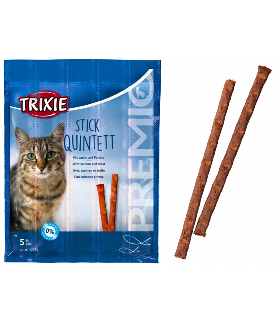 TRIXIE PREMIO Przysmaki Paluszki dla Kota Łosoś/ Pstrąg 5 x 5 g