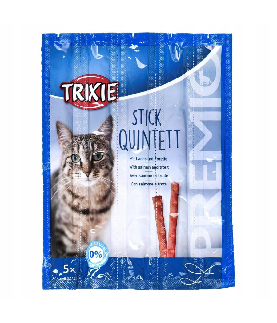 TRIXIE PREMIO Przysmaki Paluszki dla Kota Łosoś/ Pstrąg 5 x 5 g