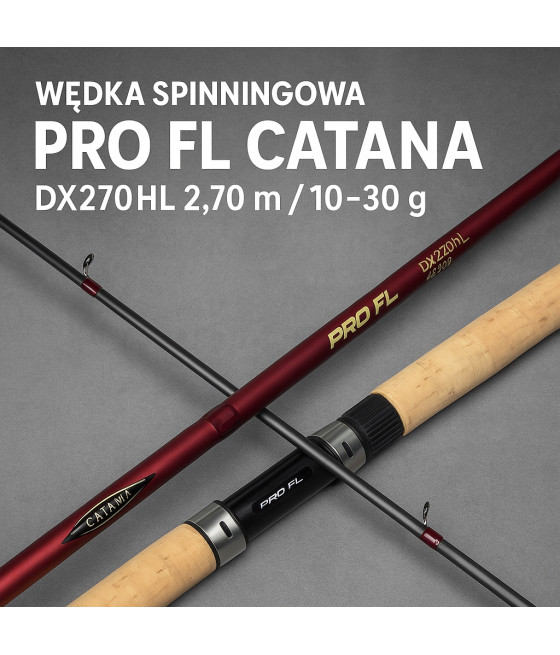Wędka spinningowa 2.70 m 10-30 g PRO FL Catana DX - celna i czuła