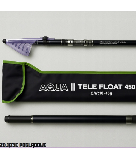Wędka spławikowa 4.5m AQUA II teleskopowa 10-45g carbon lekka