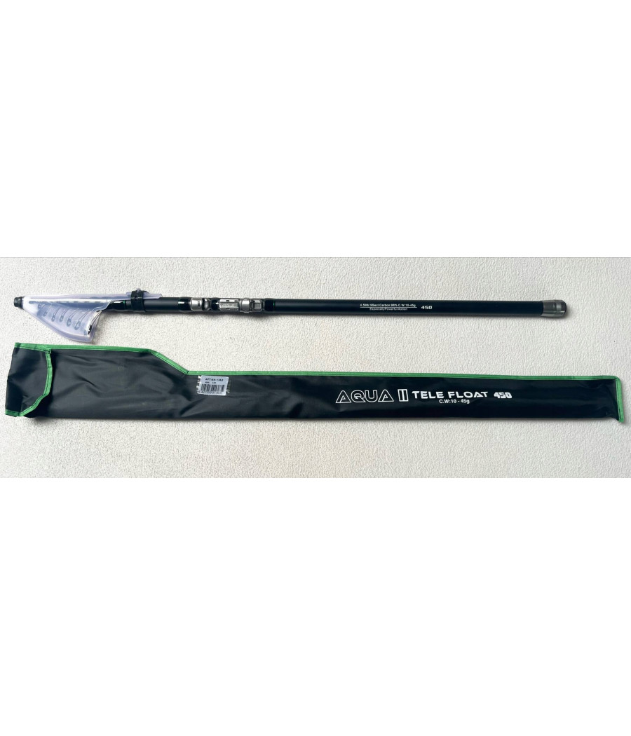 Wędka spławikowa 4.5m AQUA II teleskopowa 10-45g carbon lekka
