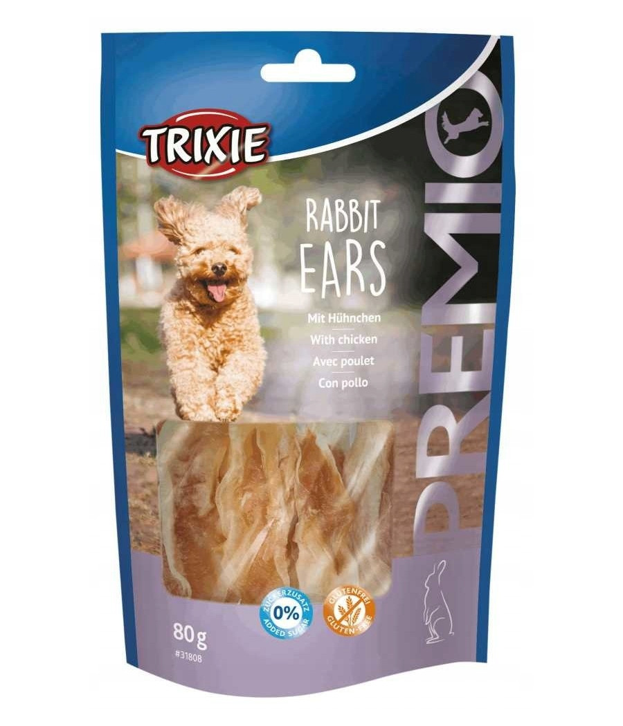 Uszy królicze Trixie Premio z mięsem kurczaka 80g Uszy królicze Trixie Premio z mięsem kurczaka 80g