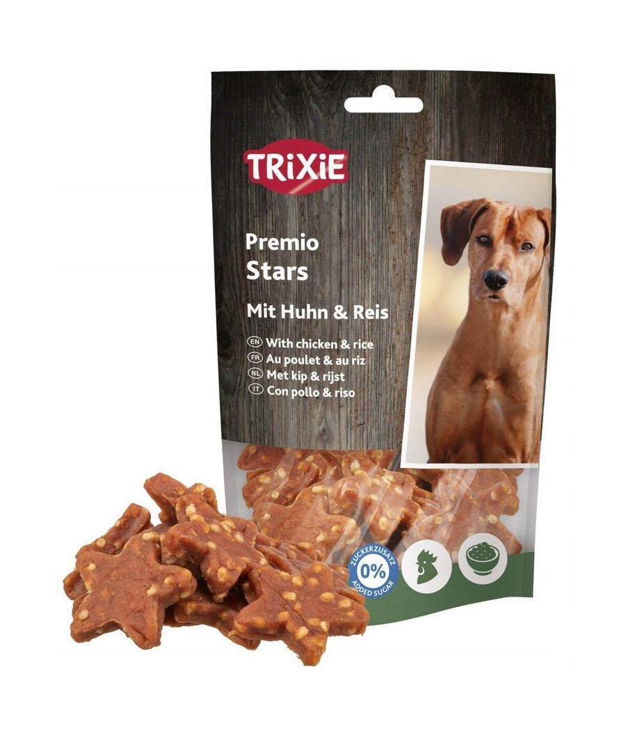 TRIXIE PREMIO Stars przysmak dla psa - kurczak i ryż 100 g TRIXIE PREMIO Stars przysmak dla psa - kurczak i ryż 100 g