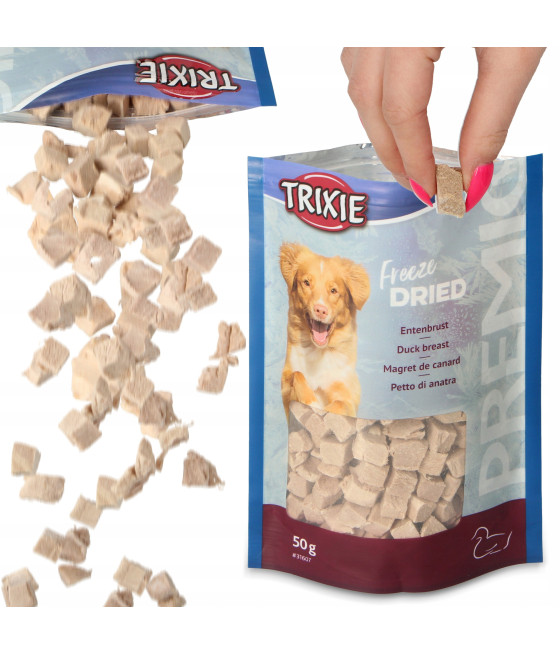 Trixie z linii PREMIO Freeze Dried liofilizowana pierś z kaczki 99 % mięsa