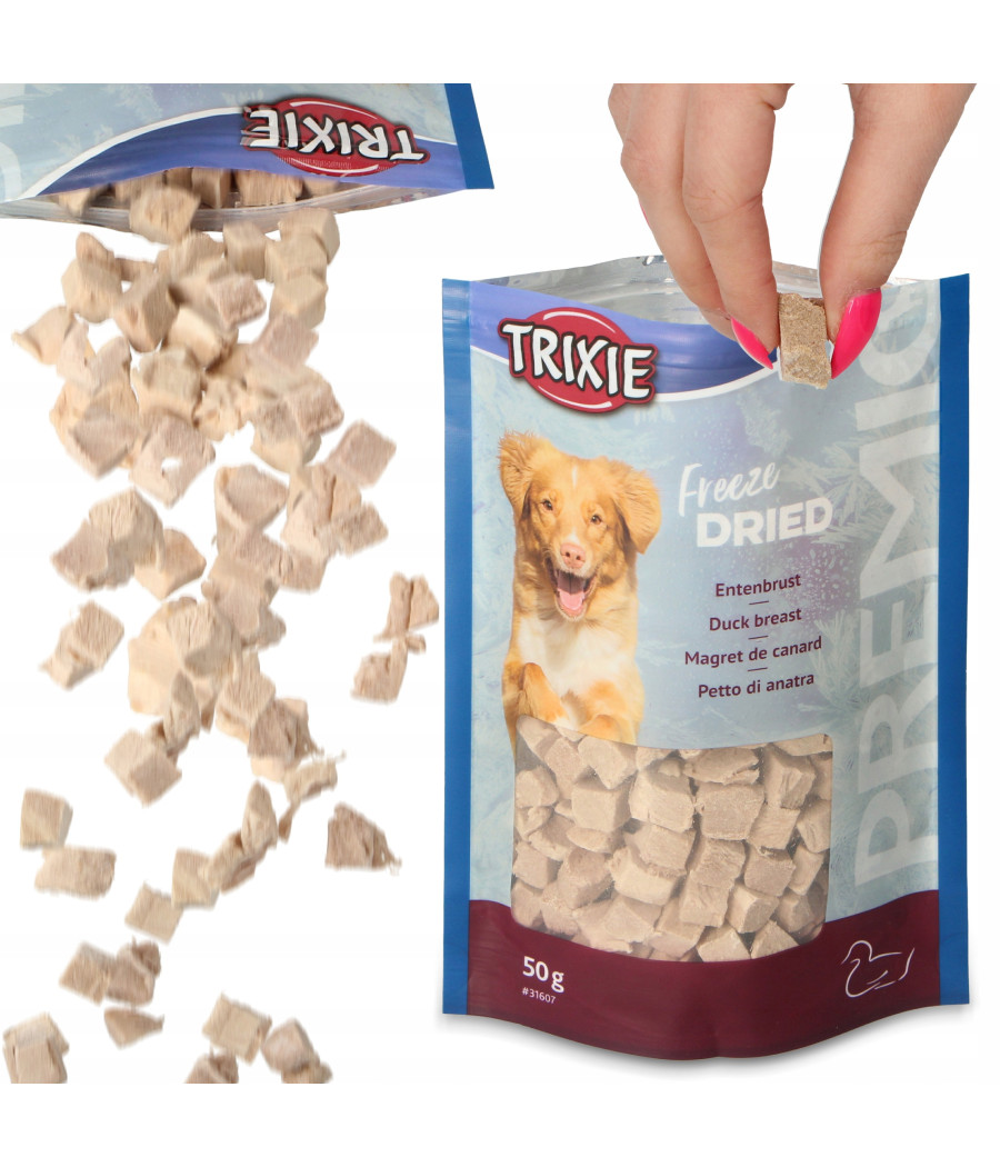 Trixie z linii PREMIO Freeze Dried liofilizowana pierś z kaczki 99 % mięsa