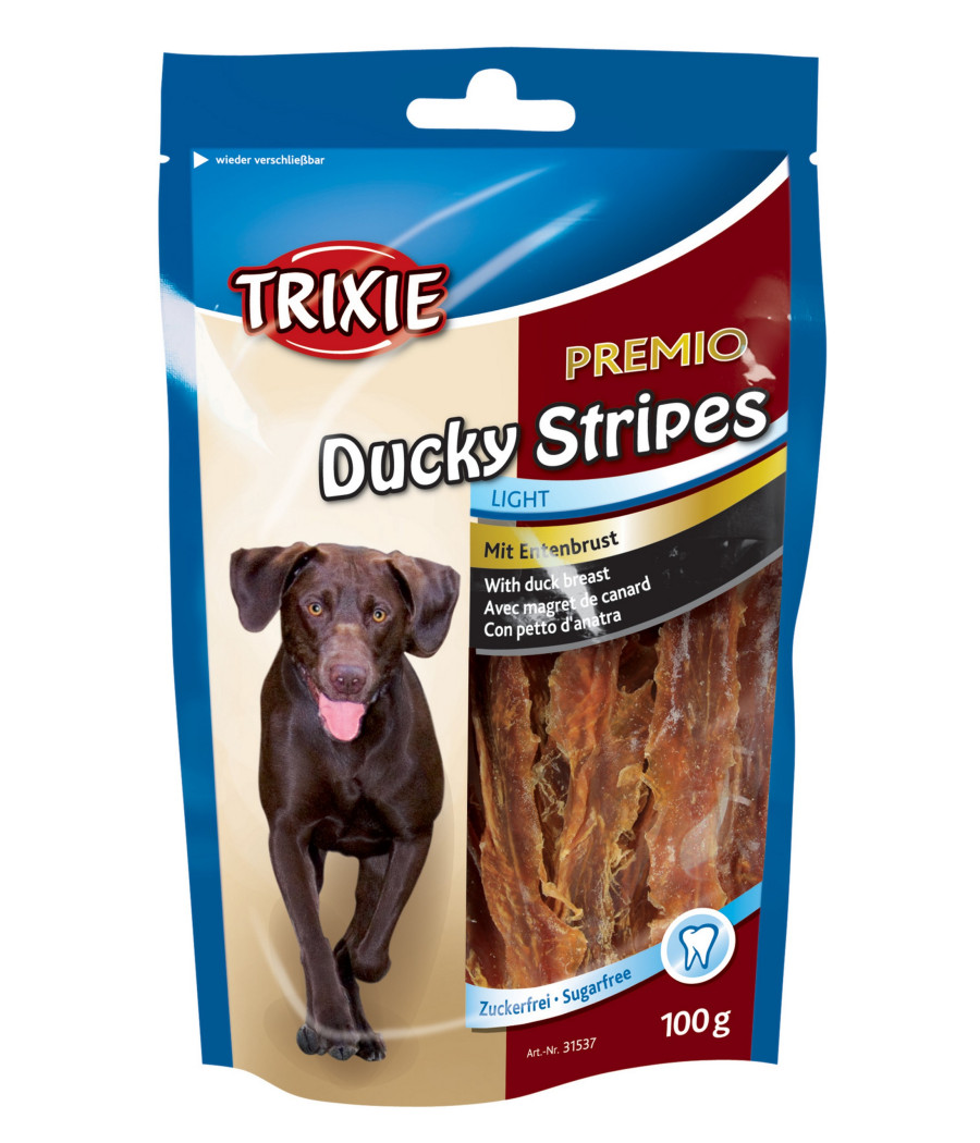 Trixie Paski Premio Light Kaczka 100g - 90% mięsa