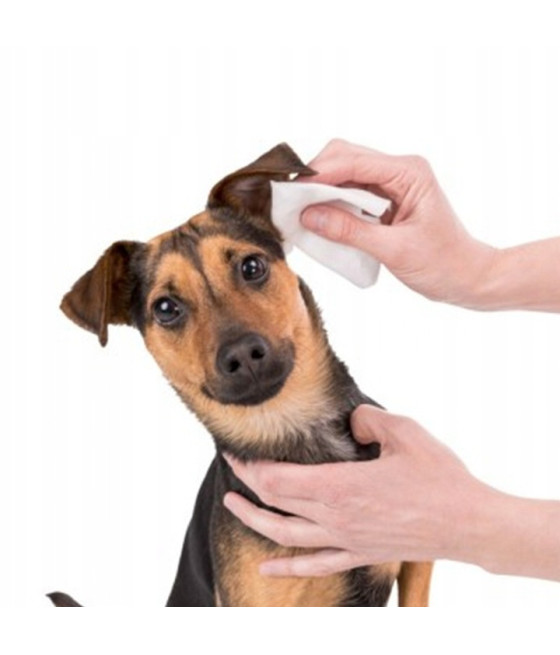 TRIXIE Ear-Care 30 szt. Chusteczki nawilżane do uszu dla psa i kota