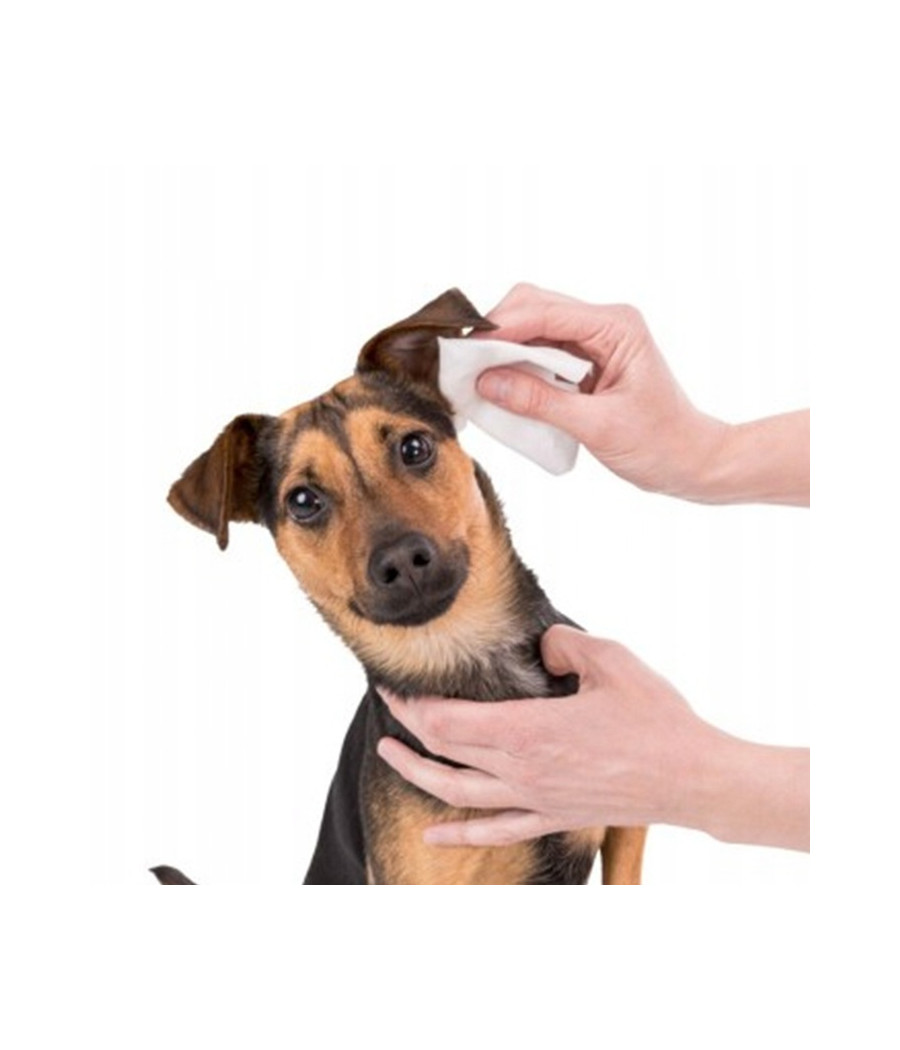 TRIXIE Ear-Care 30 szt. Chusteczki nawilżane do uszu dla psa i kota