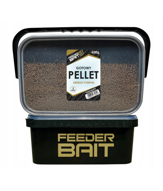 Pellet Gotowy Feeder Bait Orzech Tygrysi 2mm 600g w wiaderku
