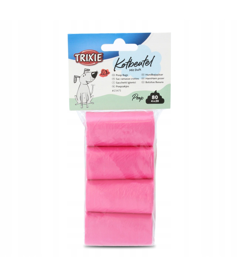 TRIXIE Woreczki na odchody o zapachu róży 4x20szt