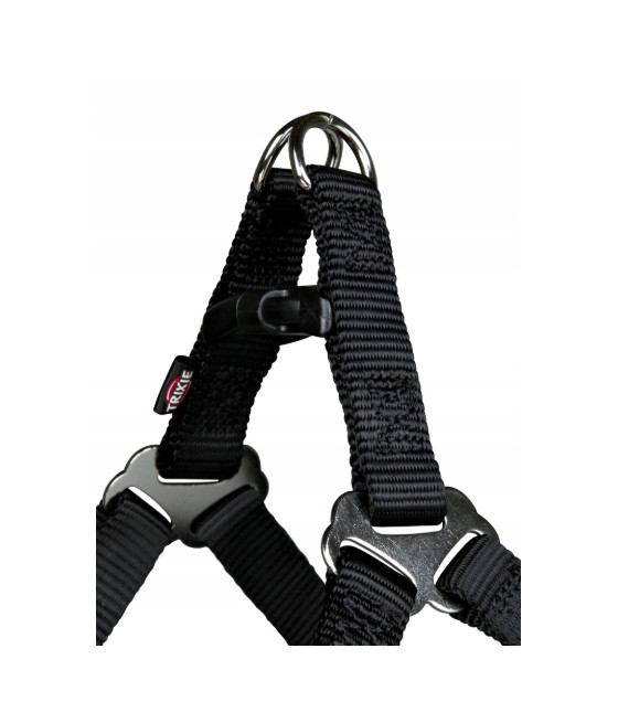 Trixie Regulowane Szelki dla psa Czarne 80-100 cm / 25 mm XL