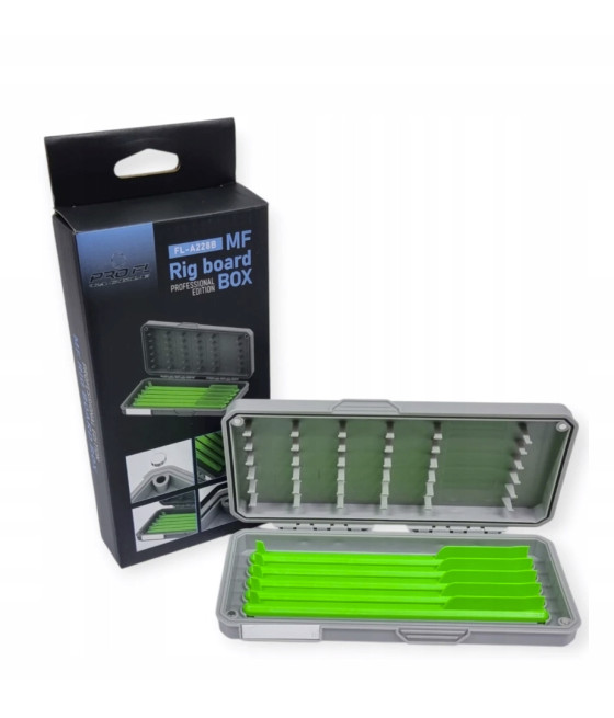 Pudełko na przypony PRO FL MF Rig Board Box | Wodoszczelne | 5x16 cm