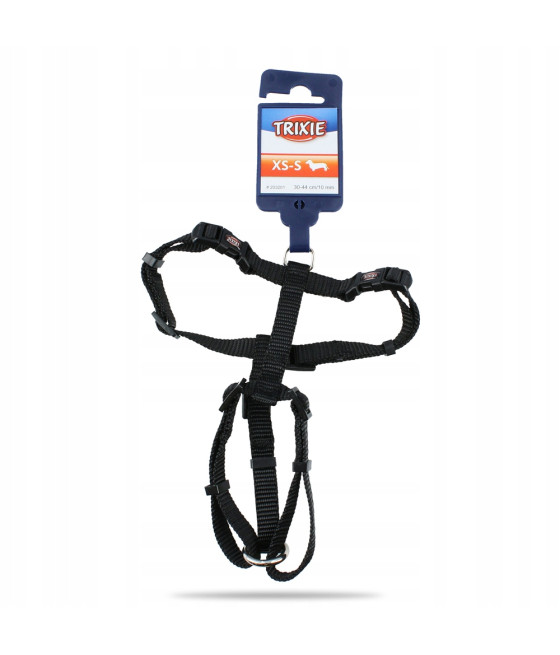 Trixie XS-S Szelki Premium 30 - 44 cm / 10 mm czarne