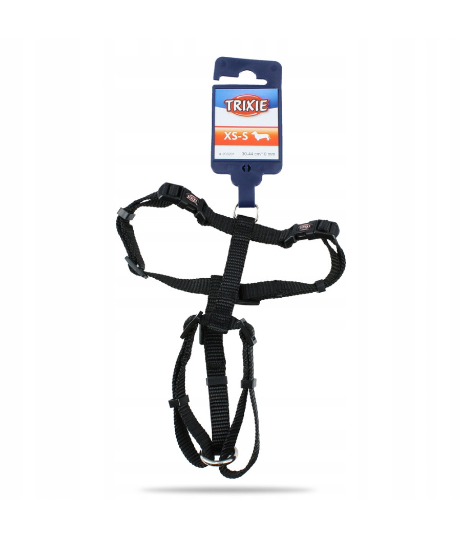 Trixie XS-S Szelki Premium 30 - 44 cm / 10 mm czarne
