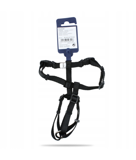 Trixie XS-S Szelki Premium 30 - 44 cm / 10 mm czarne